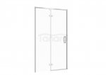 CERSANIT - Drzwi na zawiasach kabiny prysznicowej LARGA chrom 120x195 LEWE szkło transparentne  S932-122