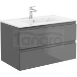 Oltens Vernal umywalka z szafką 80 cm grafit 68001400
