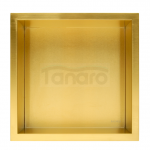 Balneo Półka wnękowa z kołnierzem Wall Box One 30 x 30 x 7 cm, złota