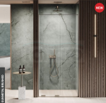 NEW TRENDY Drzwi wnękowe Smart Gunmetal Brushed, drzwi przesuwne 110x200 EXK-7816