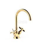 TRES CLASIC Bateria dwuuchwytowa umywalkowa- Złoto 24k 24210901OR