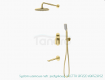 VEDO System wannowo-natr. podtynkowy deszczownica 250mm I ALETTA SPAZZO / Nr KAT: VBA5231/25/SZ