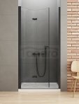 NEW TRENDY Drzwi wnękowe prysznicowe składane NEW SOLEO BLACK 100x195 D-0225A