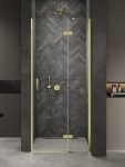 NEW TRENDY Drzwi wnękowe NESTA LIGHT GOLD 1D L 80x200 czyste 6mm Active Shield 2.0 D-0907A