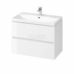 CERSANIT - Set C499 - Szafka łazienkowa 80cm z umywalką COMO kolor Biały DSM (do samodzielnego montażu)  S4002-013