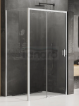 NEW TRENDY Kabina prysznicowa Prime 130x70, drzwi przesuwne, wejście od strony ściany  K-1208/K-1236