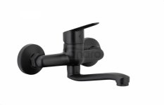 ARMATURA KRAKÓW KFA Bateria umywalkowa ścienna SPARC BLACK 5410-810-81