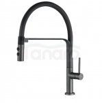 KUCHINOX - Bateria zlewozmywakowa SILUETTO stojąca z wylewką U grafit  BQU_978D