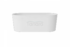 BESCO Wanna wolnostojąca Lova Matt 160  + klik-klak czarny matt czyszczony od góry #WMM-160-LKB