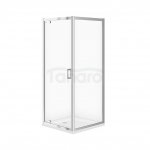 CERSANIT - Kabina narożna ARTECO PIVOT 80x80x190 Chrom szkło transparentne  S157-009