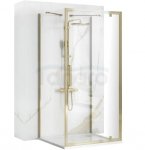 REA - Kabina Prysznicowa Przyścienna RAPID SWING GOLD drzwi 90 + ścianka 90 x2 + ramię x2