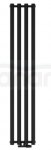 AQUAFORM - Grzejnik łazienkowy ASAMI pionowy 1800X422 819W / przył. dolne 50MM czarny  GRŁ-G/A-1800X422-C