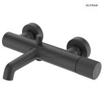 Oltens Hamnes bateria wannowo-prysznicowa ścienna czarny mat 34005300