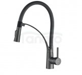 KUCHINOX - Bateria zlewozmywakowa OLOR stojąca z wylewką U grafit  BKR_978D