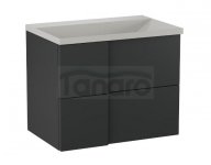 KROFAM - Szafka pod umywalkę EDGE 70 cm, antracyt  ED 7070-52Z-W