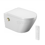 EXCELLENT Misa WC toaleta myjąca Zestaw promocyjny Dakota 2.0 D2 z pilotem, pokrętło sterujące, złoty połysk ZEPR.0007