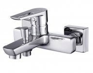 CERSANIT - Bateria wannowo-natryskowa ścienna z przełącznikiem MILLE CHROM Solution S951-006