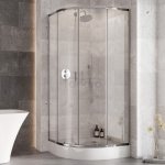 BESCO Kabina prysznicowa z brodzikiem Zarya Chrom 90 + brodzik Alex 90 ZC-AL-90-190