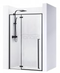 REA - drzwi prysznicowe czarne FARGO BLACK MAT 100 