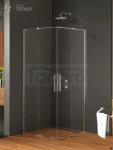 NEW TRENDY Kabina prysznicowa drzwi podwójne przesuwne SMART 90x90x200 EXK-4060