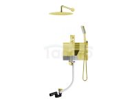 VEDO - Zestaw wannowo-natryskowy podtynkowy III DESSO ORO złoto deszczownica 250mm  VBD4233/25/ZL