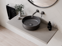 BESCO Umywalka nablatowa Clea Cera-Line 34,5 Matt Gun Metal UNCM-35-CLGM