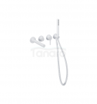 EXCELLENT Pi Zestaw wannowo-prysznicowy podtynkowy, 2 funkcyjny, biały mat AREX.1244.K.01WH