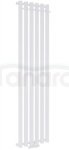 AQUAFORM - Grzejnik łazienkowy ASAMI PLUS pionowy 1500X242 312W / przył. dolne 50MM z wieszakami biały  GRŁ-G/AP-1500X242-B