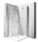 REA - Kabina prysznicowa MODUŁ FOLD N2 prostokątna podwójne drzwi składane 90x110