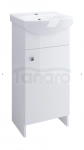 MITO - Set C11: zestaw szafka 40 cm BASIC biała + umywalka meblowa CERSANIA biały połysk  S801-536