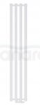 AQUAFORM - Grzejnik łazienkowy ASAMI pionowy 1800X242 470W / przył. dolne 50MM biały  GRŁ-G/A-1800X242-B