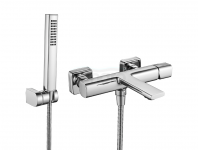 LAVEO Bateria wannowa ścienna z zestawem natryskowym TORES BVT_011D