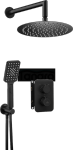 DEANTE - Zestaw BOX Nero/Czarny podtynkowy termostatyczny okrągły  BXYZNEBT