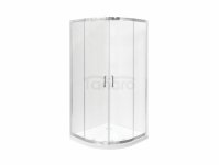 BESCO Kabina prysznicowa półokrągła Modern Chrom 90 x 190 szkło mrożone MP-90-190-M