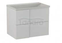 KROFAM - Szafka pod umywalkę EDGE 70 cm, biało-szary  ED 7070-48Z-W