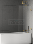 NEW TRENDY Parawan nawannowy Eventa Gold Shine 100x150, jednoelementowy, wspornik skośny EXK-4897