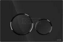 CERSANIT - Przycisk LUNA BY CERSANIT gun metal błyszczący  K97-0582