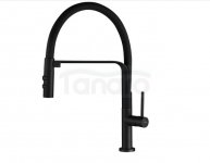 KUCHINOX - Bateria zlewozmywakowa SILUETTO stojąca z wylewką U czarna  BQU_B78D