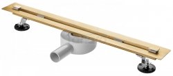 AQUALine Odpływ liniowy podłogowy złoty/gold SUPER SLIM INVISIBLE 70cm RSP01GL700 NOWOŚĆ
