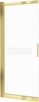 DEANTE - Parawan nawannowy PRIZMA 100x140 szkło transparentne, profil - złoty  KTJ_Z73R