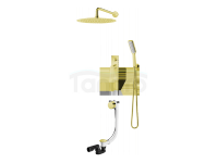 VEDO - Zestaw wannowo-natryskowy podtynkowy II DESSO ORO złoto deszczownica 250mm  VBD4232/25/ZL