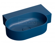 OMNIRES umywalka nablatowa/wisząca OVO M+ prawa, 55 x 38 cm midnight blue mat OVO555UWPMB