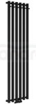 AQUAFORM - Grzejnik łazienkowy ASAMI PLUS pionowy 1800X512 993W / przył. dolne 50MM z wieszakami czarny  GRŁ-G/AP-1800X512-C