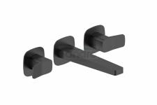 ARMATURA KRAKÓW KFA bateria umywalkowa podtynkowa 3-otworowa MALAGA BLACK 4529-821-81