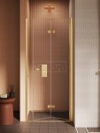 NEW TRENDY Drzwi wnękowe New Soleo Gold Brushed, pojedyncze, składane 90x195 D-0753A/D-0754A