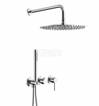 ARMATURA KRAKÓW KFA zestaw prysznicowy podtynkowy z baterią 3-otworową 2-funkcyjną MOZA CHROM 5039-511-00