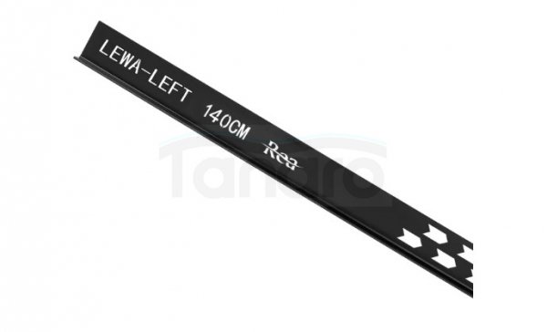 REA - Listwa spadkowa brodzikowa 140cm LEWA Czarna
