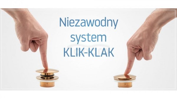 REA - Syfon Umywalkowy Klik-Klak Uniwersalny Chrom