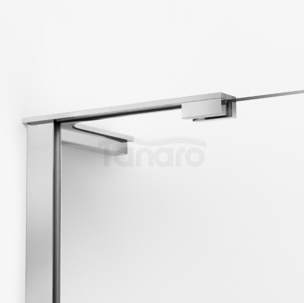 NEW TRENDY Kabina NESTA chrom 1D prostokątna L 80x90x200 czyste 6mm Active Shield 2.0 K-3598