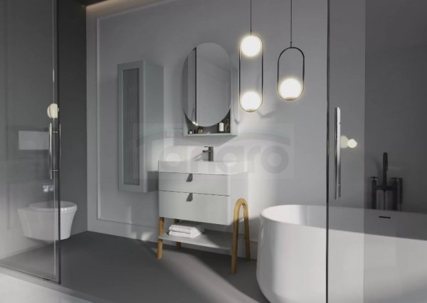 KROFAM - Toaletka MOSS 70 cm , jasno szary  MO 7006-46Z-S